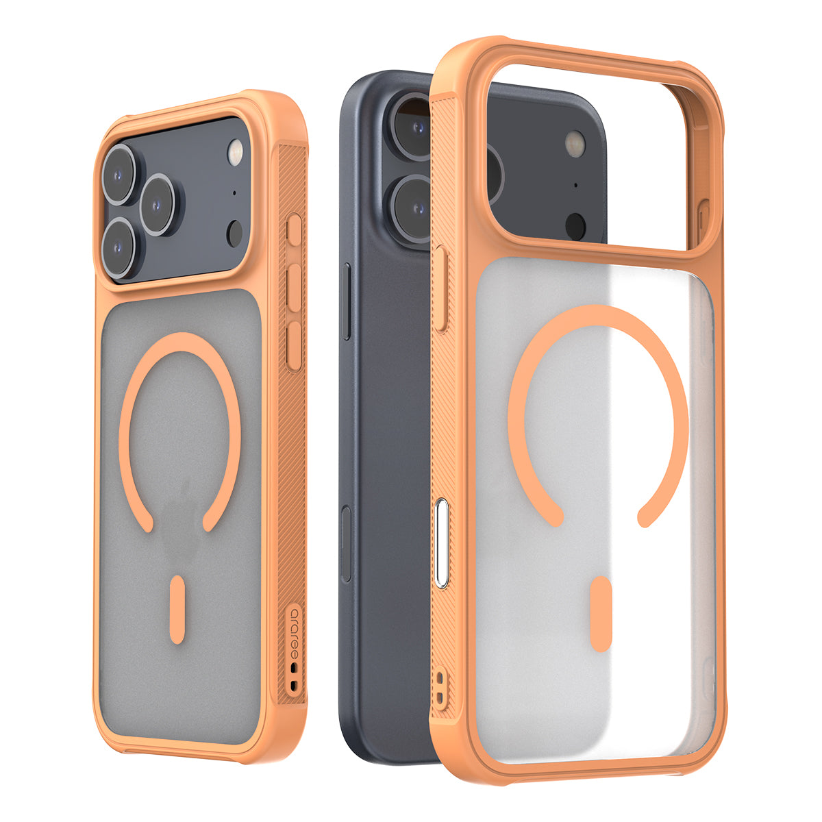 Araree iPhone 17 Pro Max Duple Armor Magsafe Case - Orange Araree iPhone 17 Pro Max Duple Armor Magsafe Case - Orange